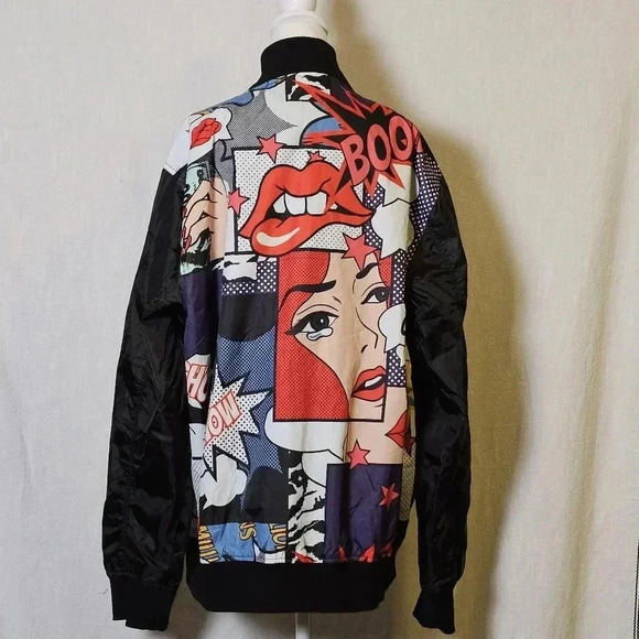 Screenshot Mens Urban Animated NYC Fashion Windbreaker SZ 2X - Picture 7 of 11
